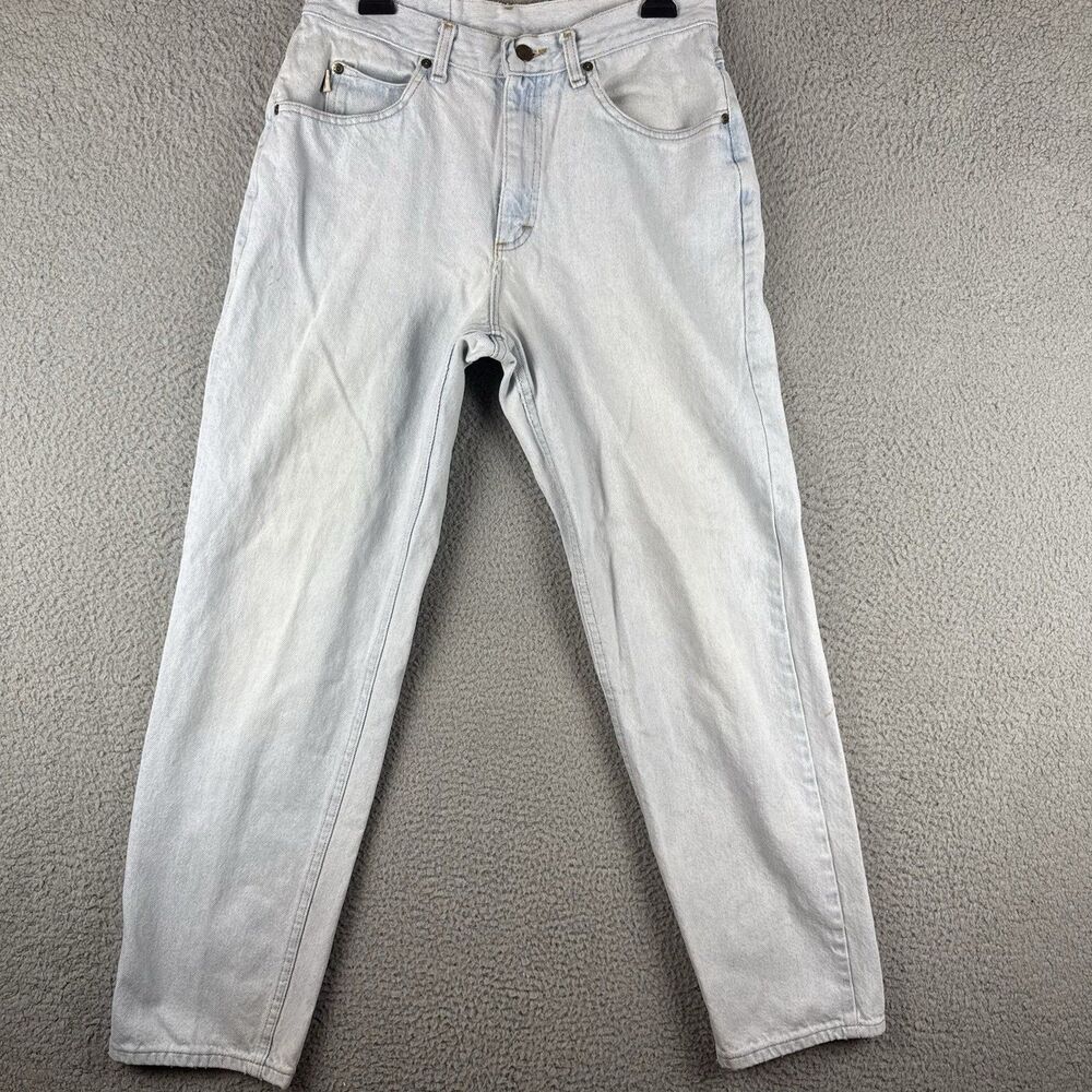 Vintage Lee Riders Jeans Men's 33x32 Denim Straight Leg Light Wash (Stains)